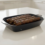 Melamine Black Rectangle Serving Bowl