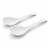 Melamine White Serving Curry Spoon
