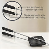 Gas Top Cast Iron Sandwich Maker Stove Top Toasted Sandwich Grill