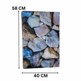 3D Realistic River Stone Nappa Leather Bath Mat Ultra Soft Non Slip Mat