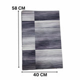 Urban Linear Slate Nappa Leather Bath Mat