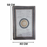 Antique Royal Mandala Nappa Leather Bath Mat