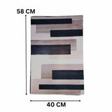 Nordic Abstract Block Nappa Leather Bath Mat