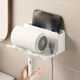 Hair Dryer Holder Wall Mounted Adhesive Stand