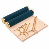 2 Layer Velvet Jewellery Display Stand Necklace & Bracelet Organizer