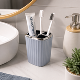 Toothbrush Holder with Divider Bathroom Storage Organizer