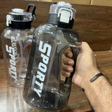Large Capacity Water Bottle with Straw Leakproof Hydration Bottle