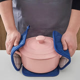 2PCS Heavy Duty Pot Holder Set Heat Resistant Kitchen Pads