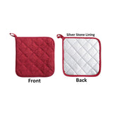 2PCS Heavy Duty Pot Holder Set Heat Resistant Kitchen Pads