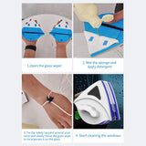 Magnetic Window Cleaner Premium Double-Sided Glass Cleaning Tool