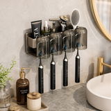 4 in 1 Toothbrush Holder & Tumbler Set Multifunctional Bathroom Organizer