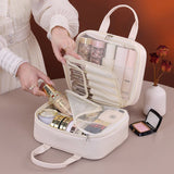 Multi Compartment Toiletry Cosmetic Bag Portable Travel Organizer