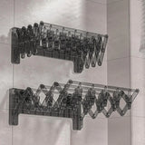 Cloth Drying Rack Wall Mounted Folding Laundry Hanger
