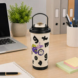 Digital Display Thermal Mug 600ML Cartoon Lily