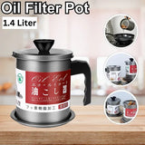 1.4L Stainless Steel Oil Strainer Pot
