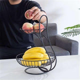 2 Tier Fruit Iron Basket - Alif Online