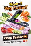 16-in-1 Multifunctional Vegetable Cutter – Chopper, Slicer & Grater