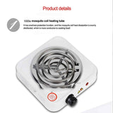 Imported Portable Mini Electric Heater Stove with Adjustable Temperatures & Hot Round Countertop Burner