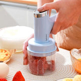 3 In 1 Portable Food Blender Wireless Rechargeable Meat Chopper Flour Mixer Multifunction Kitchen Tools For Home - Alif Online