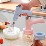 3 In 1 Portable Food Blender Wireless Rechargeable Meat Chopper Flour Mixer Multifunction Kitchen Tools For Home