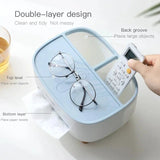 Multi-Functional Smart Tissue Holder with Mobile Stand & Stationery Storage