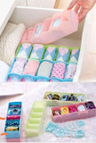 5 Grids Socks Storage Box Underwear Clothes Drawer Organizer Multi Function Box