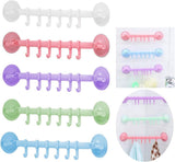 Wall-mounted Kitchen Hooks Suction Cup 6 Hooks Strong Adhesive Hook Bathroom Corner Nail-free Seamless Rack Hanger Hook Shelves