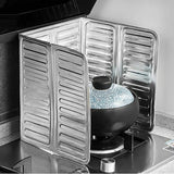 3-Slides Foldable Aluminum Stove Splatter Guard