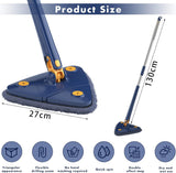 Triangle Mop 360 Rotating Adjustable With Twist Squeeze Wall & Floor Cleaner