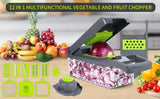 Premium Kitchen Multi 12 in 1 Manual Mandoline Fruit Vegetable Cutter Onion Dicer Veggie Slicer Vegetable Chopper