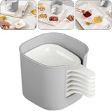 6-Piece Sauce Serving Bowls Set with Stacked & Handle for Chili Sauce, Appetizer, Dessert