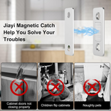 Magnetic Door Catch - Ultra Thin Cabinet Door Magnetic Catch for Drawer Magnets Adhesive Cabinet Latch Magnetic Closures