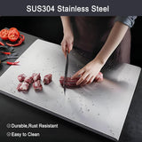 Premium 304 Stainless Steel Cutting Board – Durable, Hygienic, and Non-Slip Chopping Surface