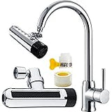 Kitchen Faucet - 4 in 1 360° Swivel Faucet Waterfall Faucet 4 Function Water Saving Kitchen Sink Faucet Bathroom Faucet
