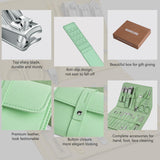 Manicure Set Professional Nail Clippers Pedicure Kit, 16 pcs Stainless Steel Nail Care Tools Grooming Kit with Luxurious Travel Leather Case for Thick Nails...