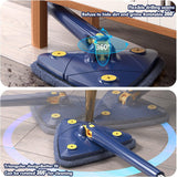 Triangle Mop 360 Rotating Adjustable With Twist Squeeze Wall & Floor Cleaner
