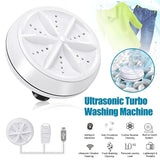 Portable Mini Turbo Washer USB Powered Cleaning Washing Machine for Underwear Socks Mini Ultrasonic Turbo Washer for Home Travel