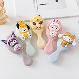 1pc Random Style - Sanrio Cute Kuromi And My Melody Mini Air Cushion Brush - Portable Scalp Massage Hairbrush for All Hair Types