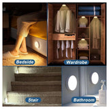 Motion Sensor LED Night Light – Automatic ON/OFF | USB Rechargeable