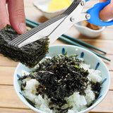 5 Layer Scissors | Multifunctional Stainless Steel Herb Cutting Kitchen Scissors | Salad & Craft Tool