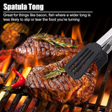 Food Tong Non Slip Spatula Heat Resistant Beard Steak Serving Clip Clamp Kitchen Accessories