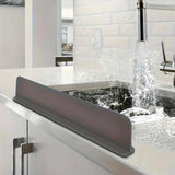 Silicone Sink Splash Guard with Suction Cup – Reusable Waterproof Kitchen Countertop Protector