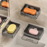Wall Mounted Soap Holder With Drain Tray