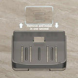 Wall Mounted Soap Holder With Drain Tray