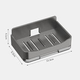 Wall Mounted Soap Holder With Drain Tray