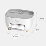 Multi-Functional Smart Tissue Holder with Mobile Stand & Stationery Storage