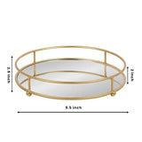 Classy Golden Vanity Display With Mirror