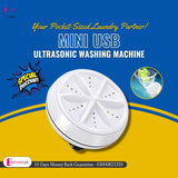 Portable Mini Turbo Washer USB Powered Cleaning Washing Machine for Underwear Socks Mini Ultrasonic Turbo Washer for Home Travel