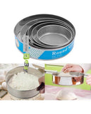 6 Pcs Stainless Steel Flour Sieve 60 Mesh Thickened Sesame Baking Tools Holding Ultrafine Flours Sift Kitchen Cake Accessories
