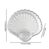 Premium Shell-Shaped Dumpling Plate with Sauce Divider